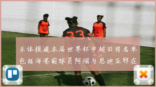 东体报道本届世界杯中超旧将名单包括海港前球员阿瑙与恩迪亚耶在内的10位球员